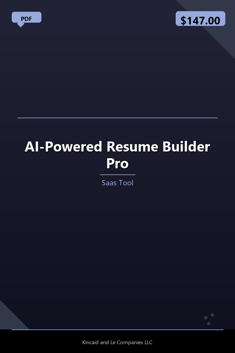 AI-Powered Resume Builder Pro