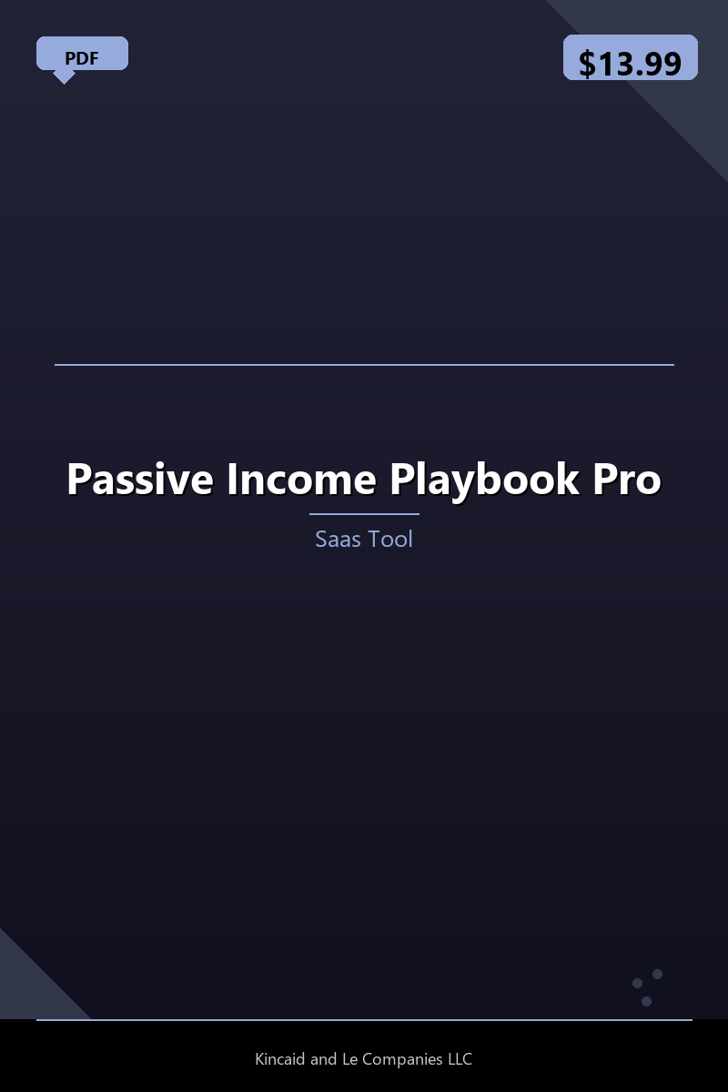Passive Income Playbook Pro