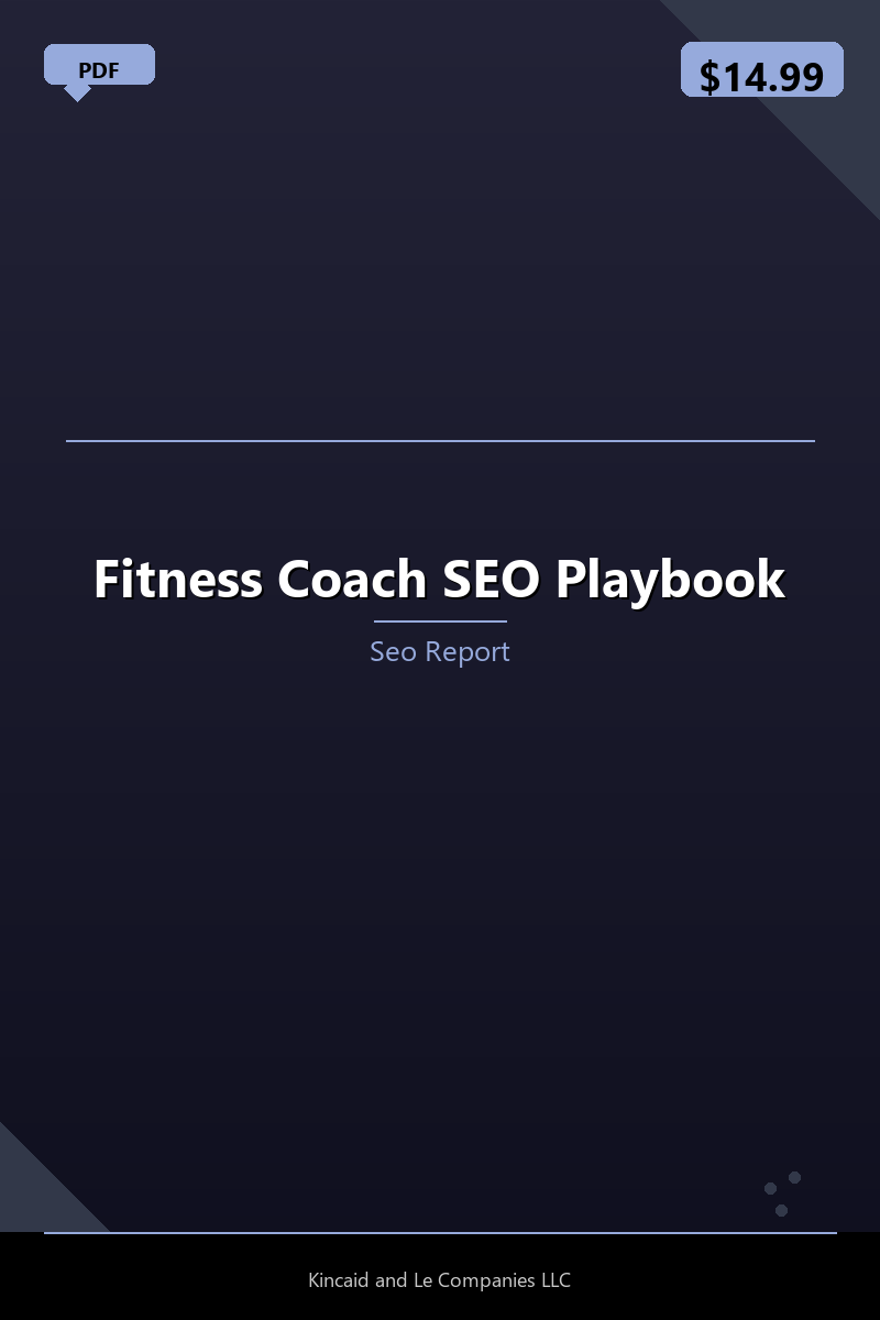 Fitness Coach SEO Playbook