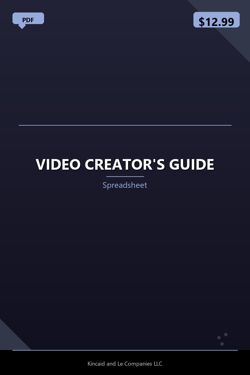 VIDEO CREATOR'S GUIDE