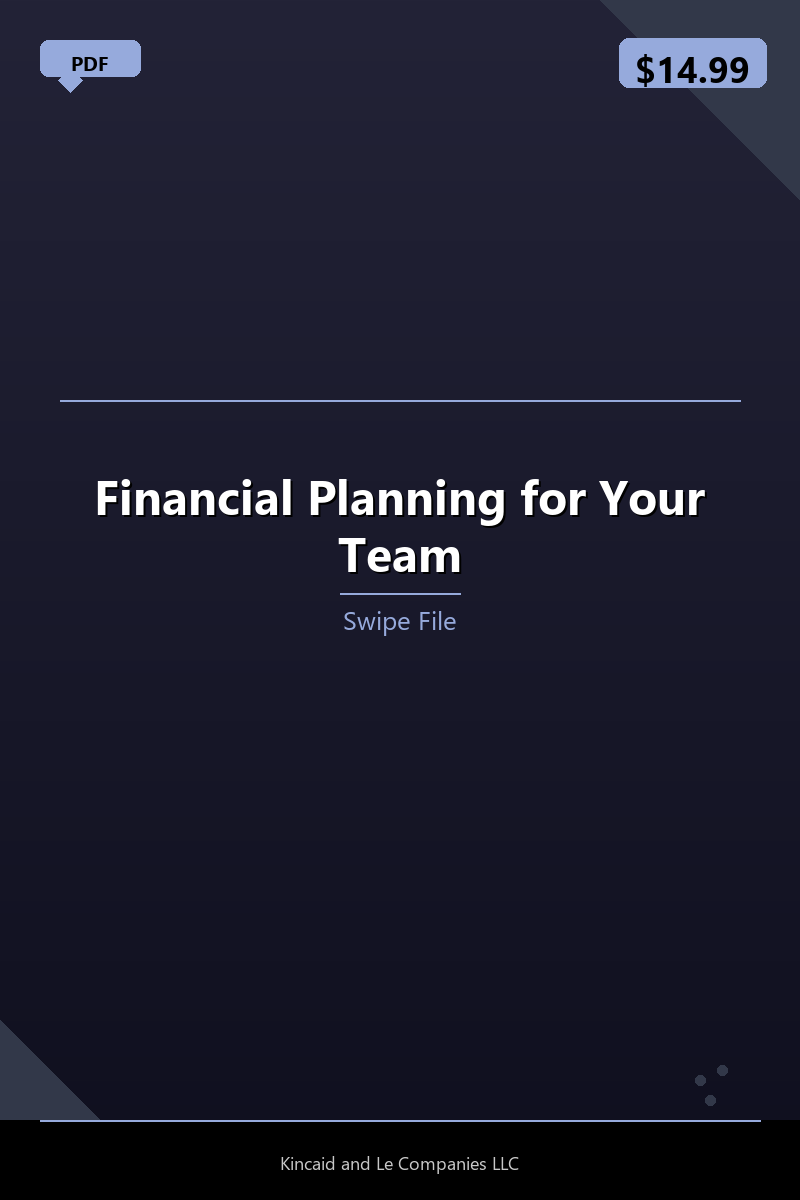 Financial Planning for Your Team