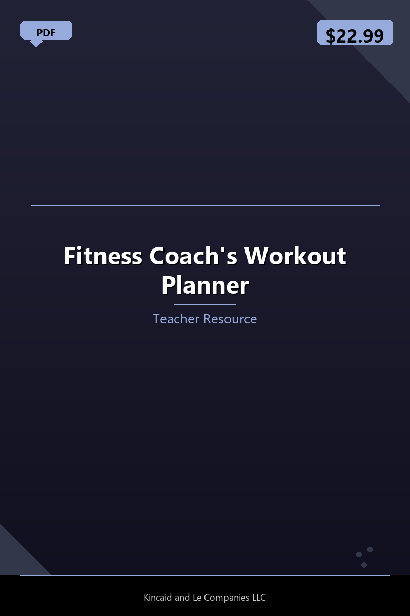 Fitness Coach's Workout Planner