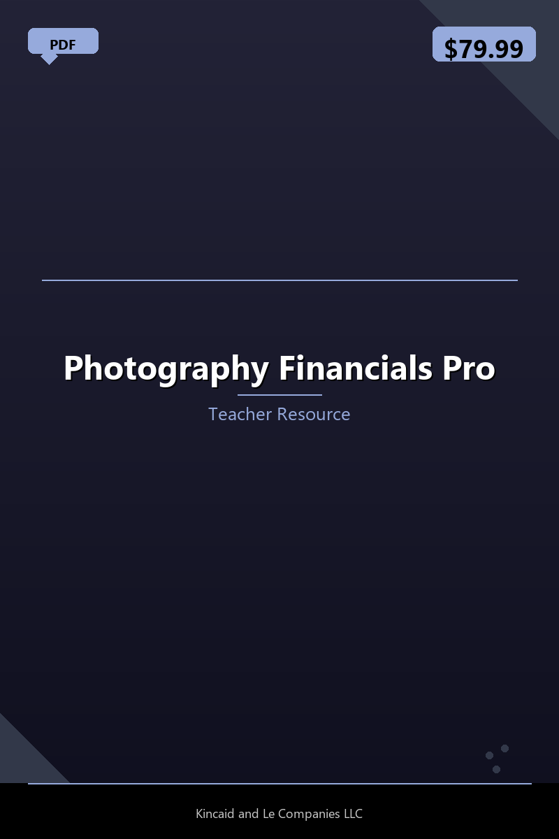 Photography Financials Pro
