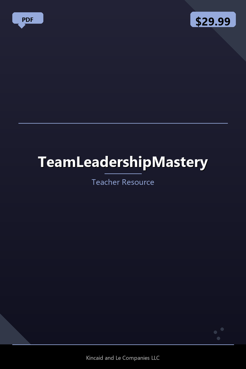 TeamLeadershipMastery