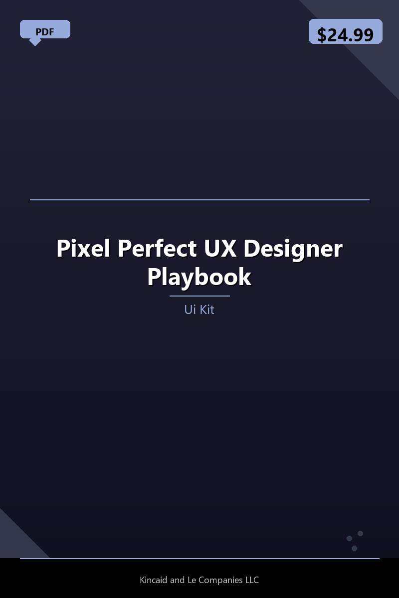 Pixel Perfect UX Designer Playbook