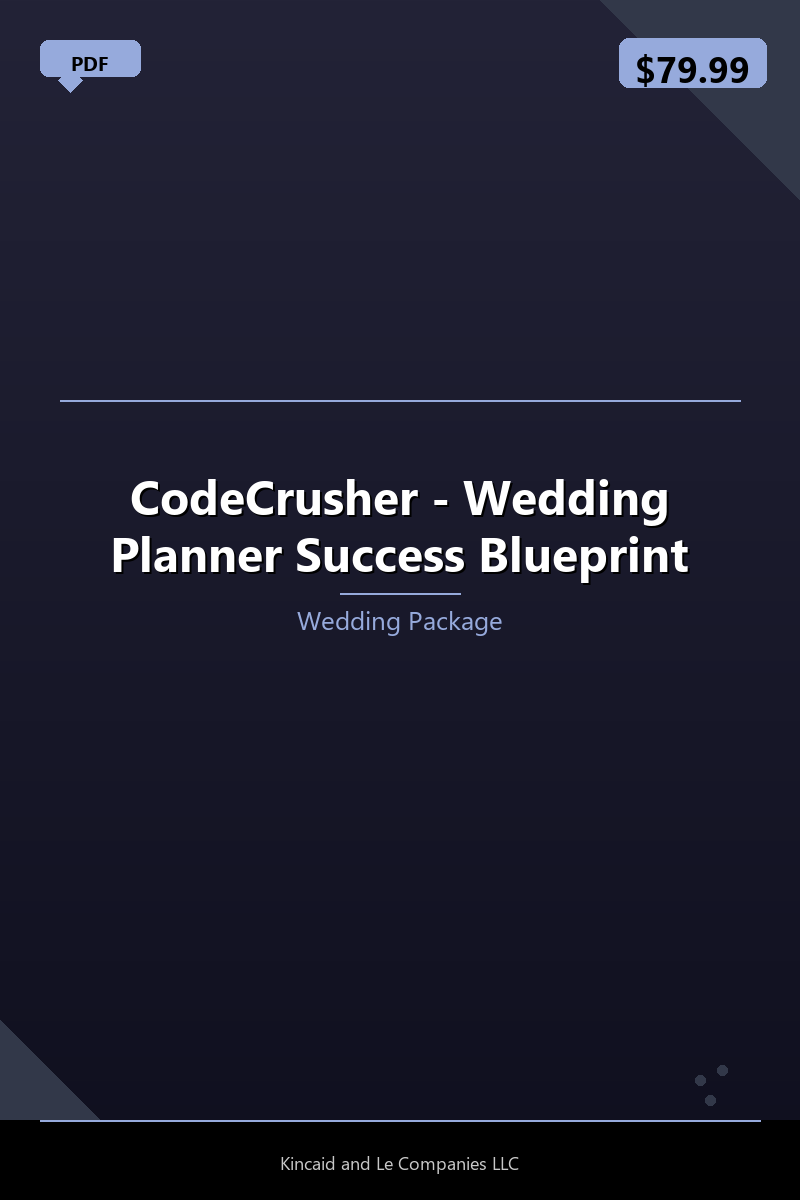 CodeCrusher - Wedding Planner Success Blueprint