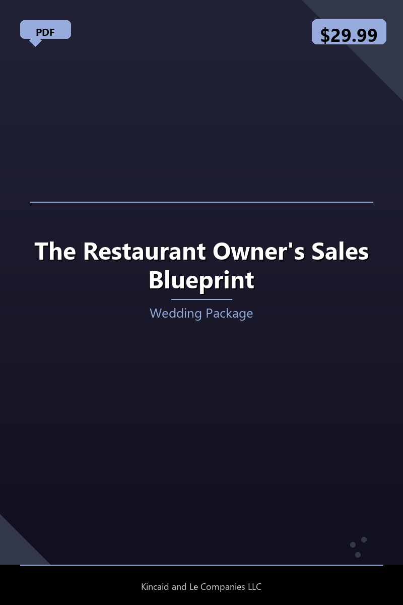 The Restaurant Owner's Sales Blueprint