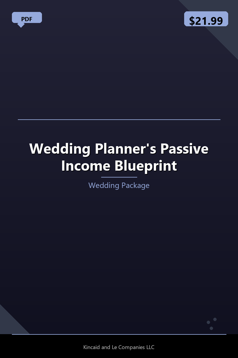 Wedding Planner's Passive Income Blueprint