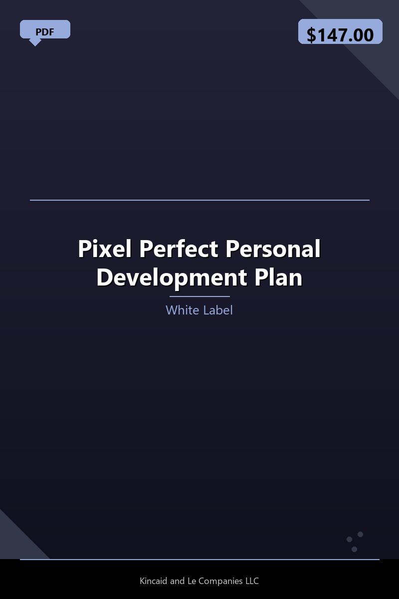 Pixel Perfect Personal Development Plan