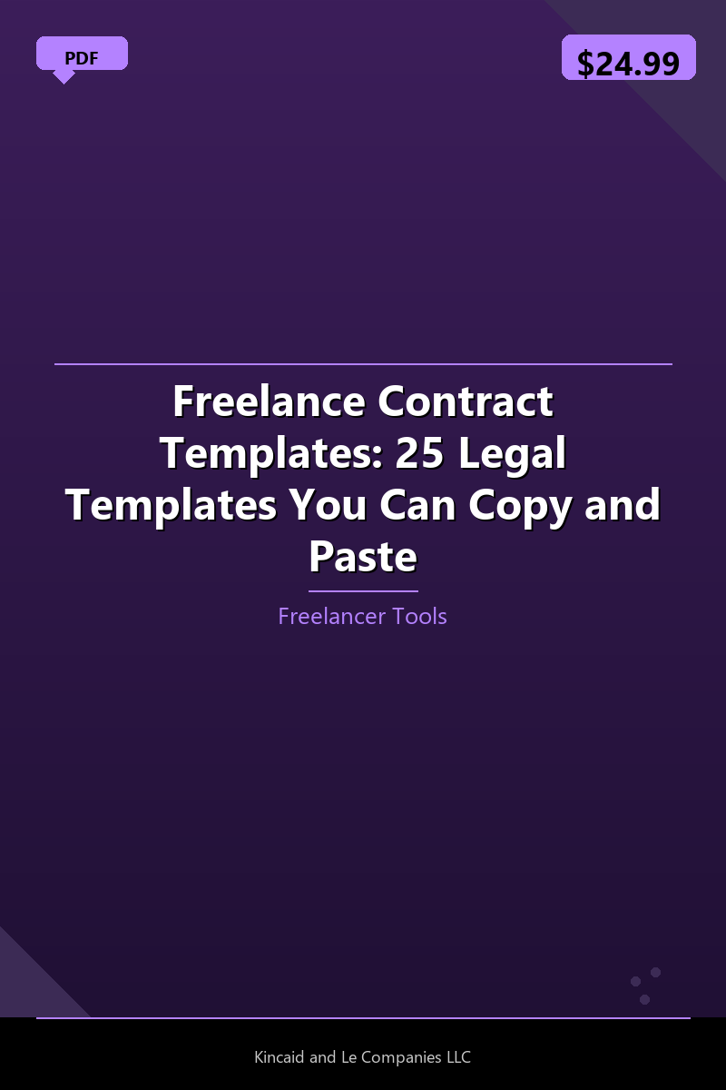 Freelance Contract Templates: 25 Legal Templates You Can Copy and Paste