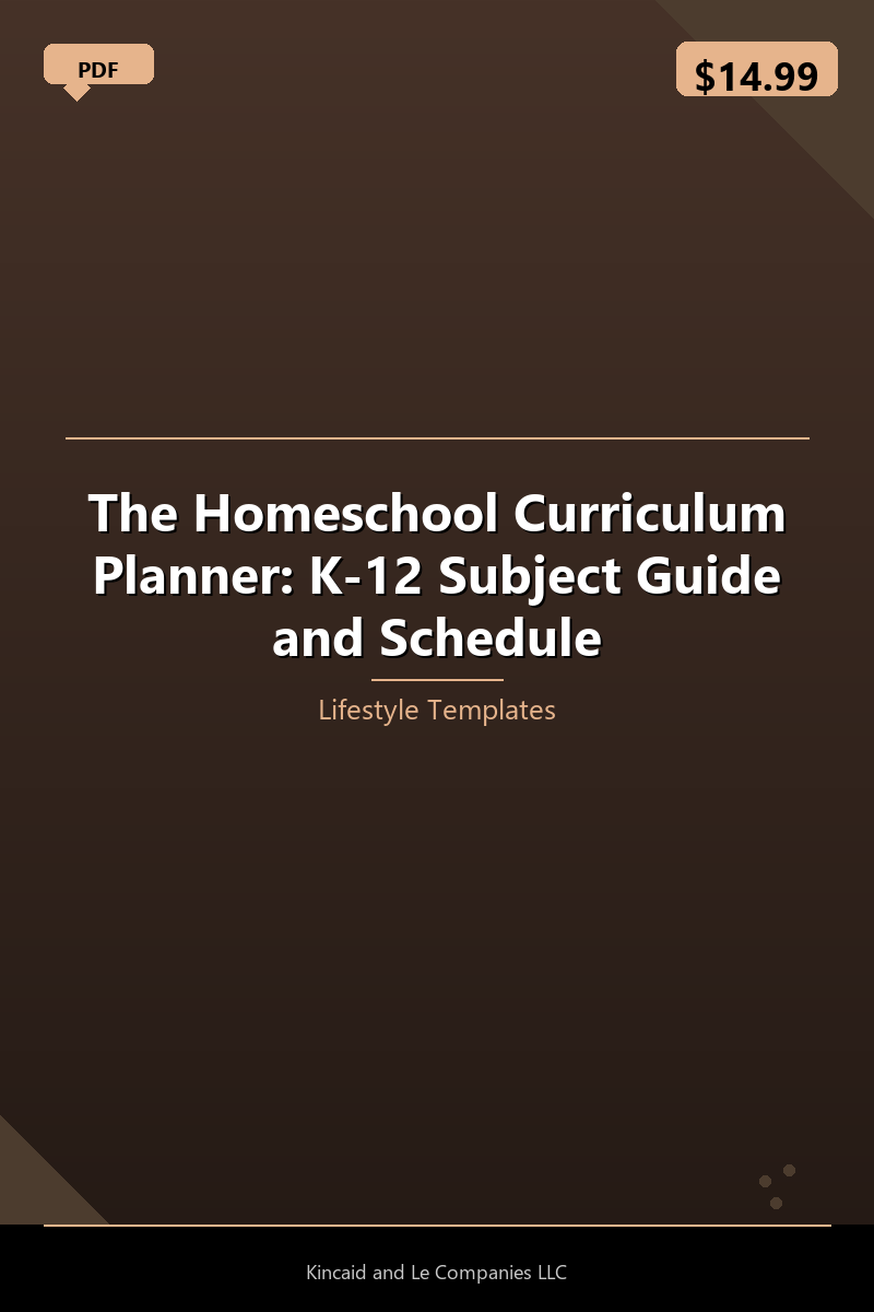 The Homeschool Curriculum Planner: K-12 Subject Guide and Schedule