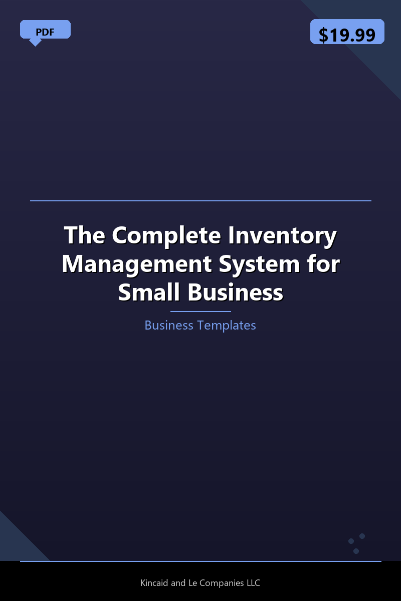 The Complete Inventory Management System for Small Business