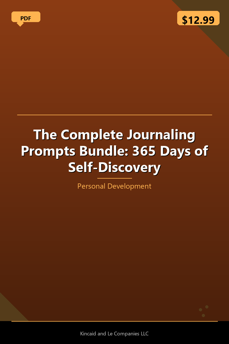 The Complete Journaling Prompts Bundle: 365 Days of Self-Discovery