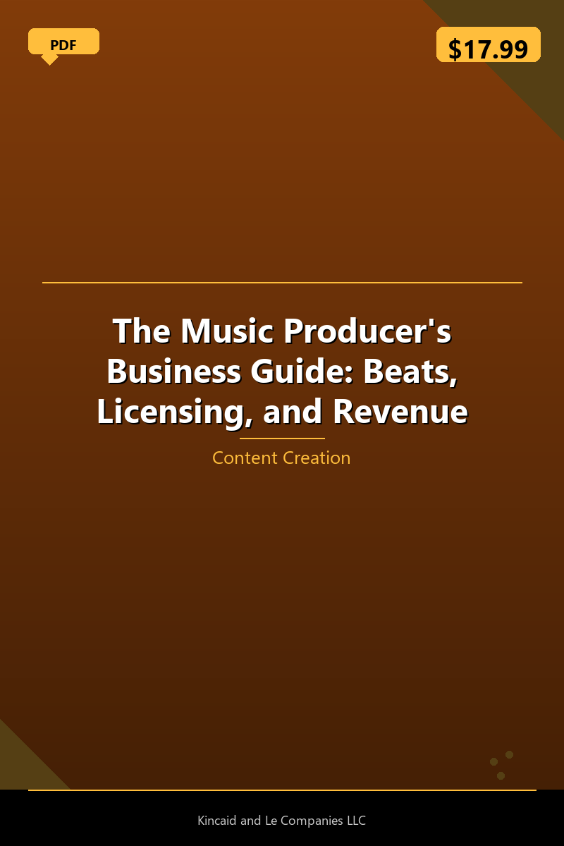 The Music Producer's Business Guide: Beats, Licensing, and Revenue