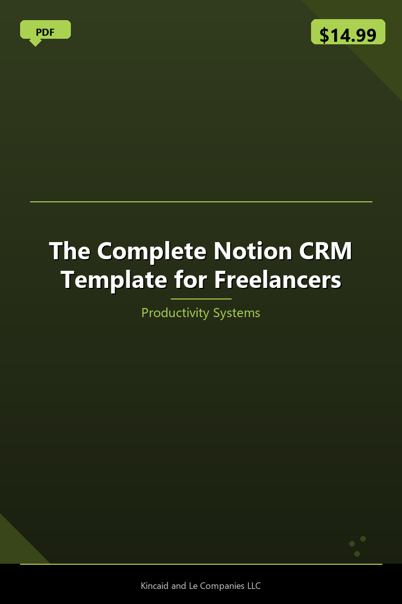 The Complete Notion CRM Template for Freelancers