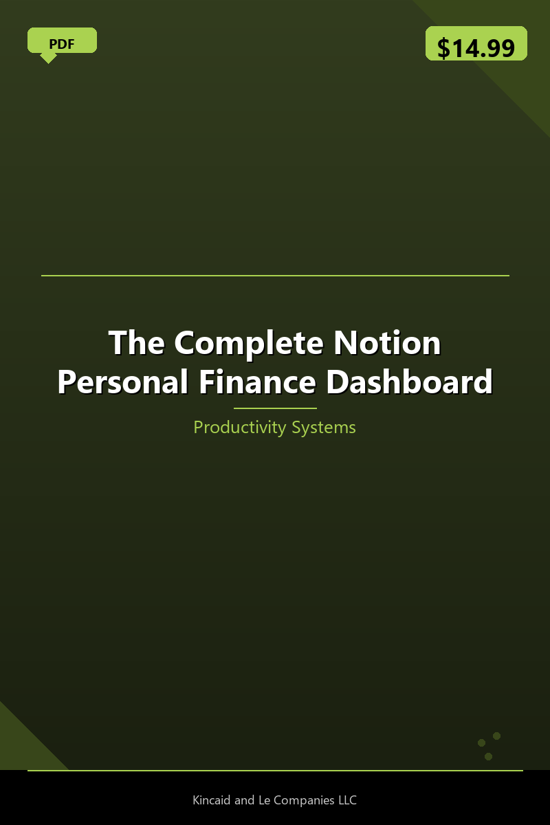 The Complete Notion Personal Finance Dashboard
