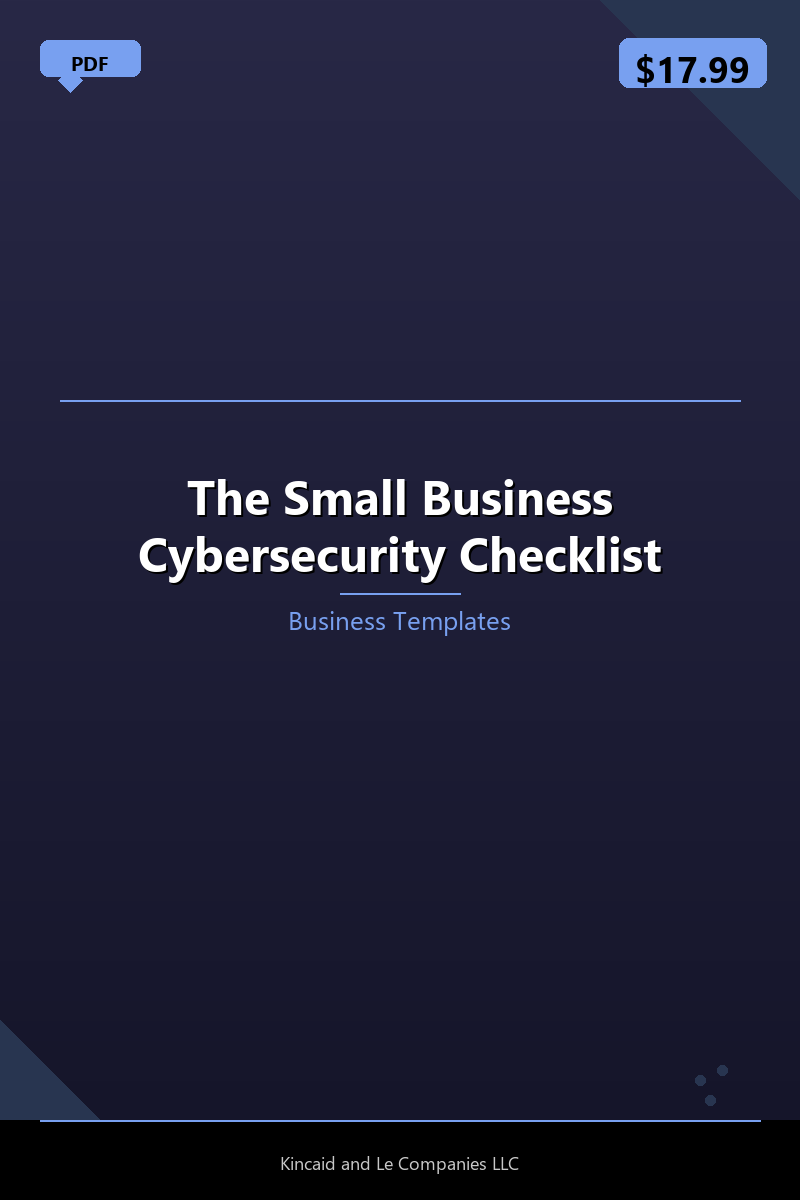 The Small Business Cybersecurity Checklist