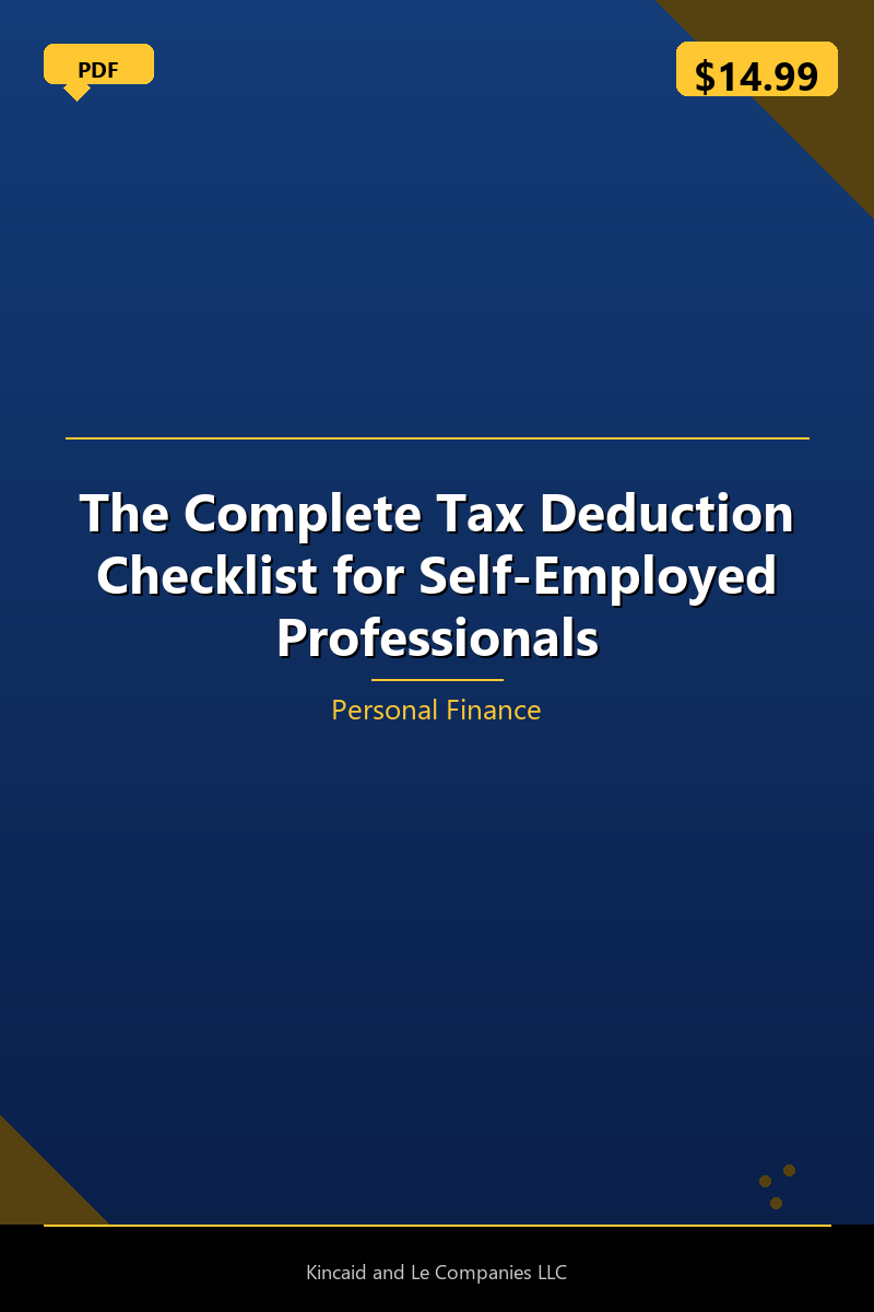 The Complete Tax Deduction Checklist for Self-Employed Professionals