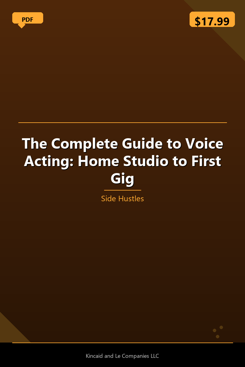 The Complete Guide to Voice Acting: Home Studio to First Gig