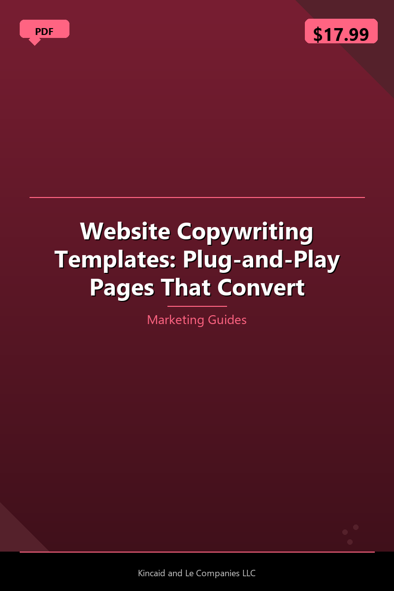 Website Copywriting Templates: Plug-and-Play Pages That Convert